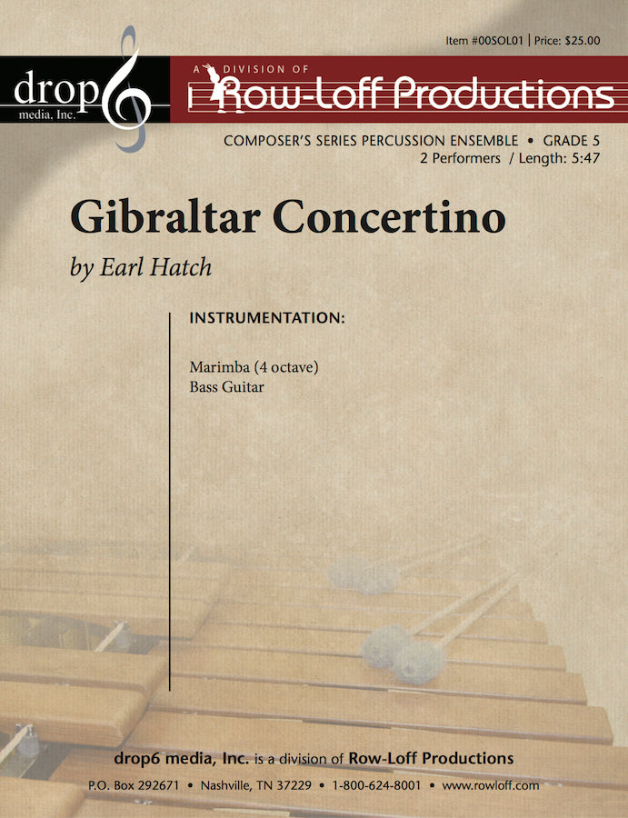 Gibraltar Concertino Cover