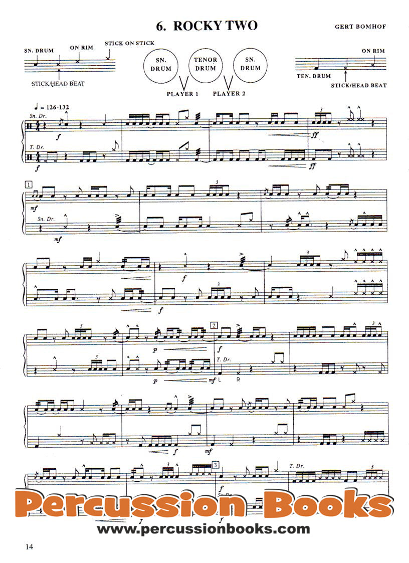 12 Duets for Snare Drum Cover;12 Duets for Snare Drum Sample 1;12 Duets for Snare Drum Sample 2;12 Duets for Snare Drum Sample 3