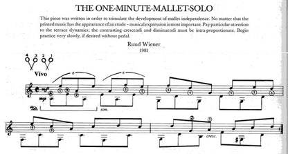 Six Solos for Vibraphone Vol. 1 Cover;Six Solos for Vibraphone Vol. 1 Sample 1;Six Solos for Vibraphone Vol. 1 Sample 2;Six Solos for Vibraphone Vol. 1 Sample 3;Six Solos for Vibraphone Vol. 1 Sample 4;Six Solos for Vibraphone Vol. 1 Sample 5