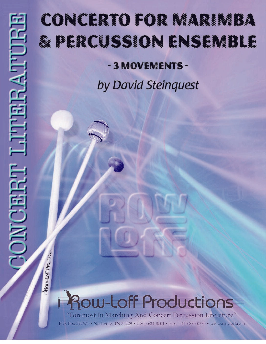 Concerto for Marimba and Percussion Ensemble all movements | David Steinquest