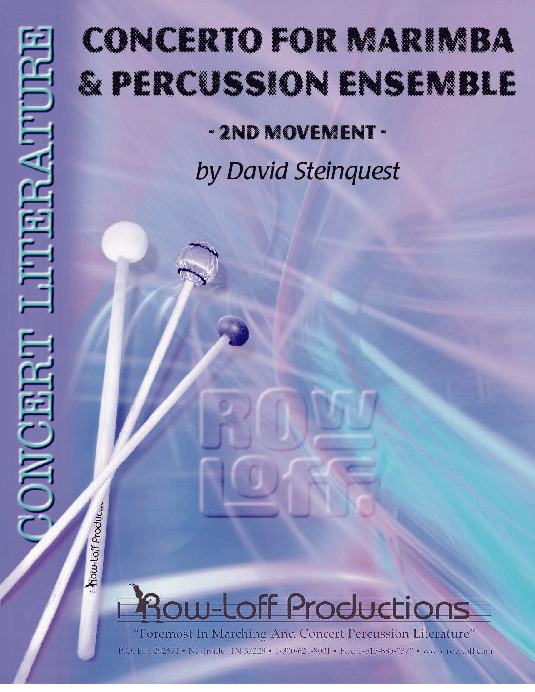 Concerto for Marimba and Percussion Ensemble 2nd Movement | David Steinquest