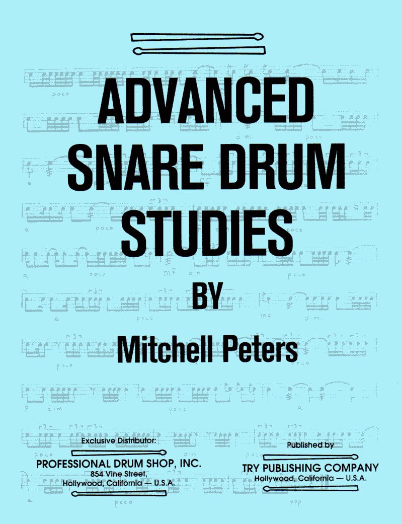 Advanced Snare Drum Studies Cover;Advanced Snare Drum Studies Sample 1;Advanced Snare Drum Studies Sample 2;Advanced Snare Drum Studies Sample 3