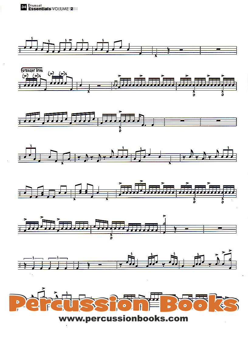 Drumset Essentials 2 Cover;Drumset Essentials 2 Sample 1;Drumset Essentials 2 Sample 2;Drumset Essentials 2 Sample 3