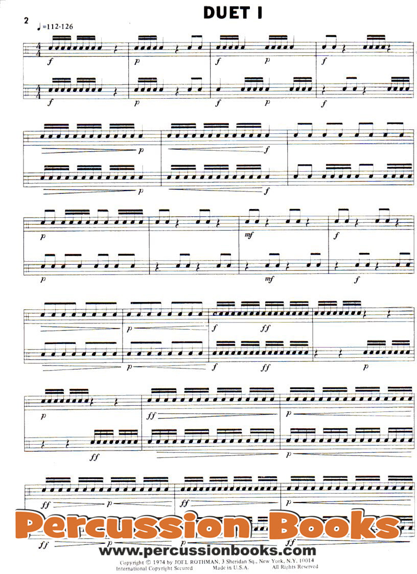 Intermediate Duets For Snare Drum Cover;Intermediate Duets For Snare Drum Sample 1;Intermediate Duets For Snare Drum Sample 2;Intermediate Duets For Snare Drum Sample 3