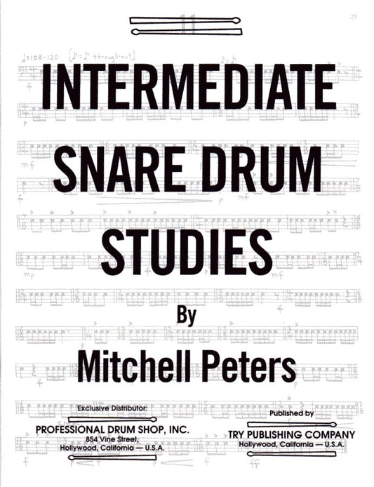 Intermediate Snare Drum Studies | Mitchell Peters