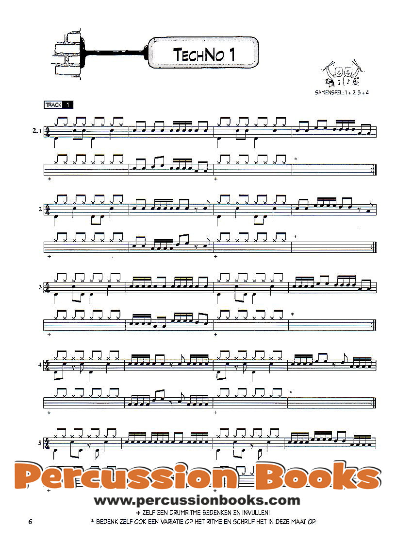 Methode voor Drumset 1 + CD | Gert Bomhof