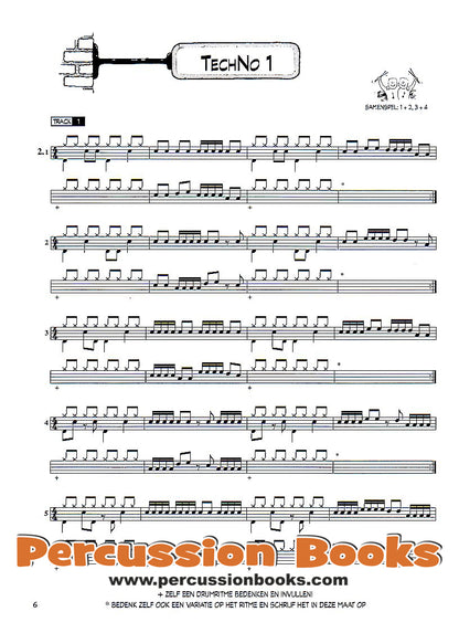Methode voor Drumset 1 + CD | Gert Bomhof