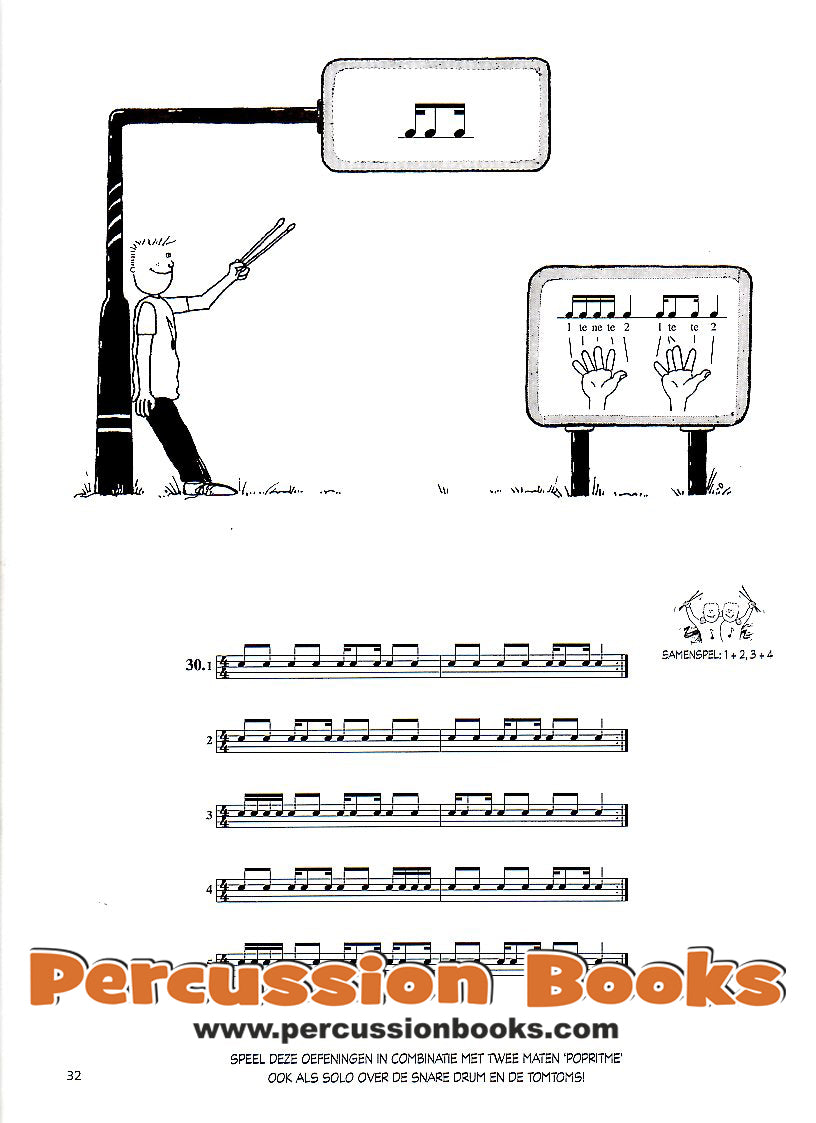 Methode voor Drumset 1 + CD | Gert Bomhof