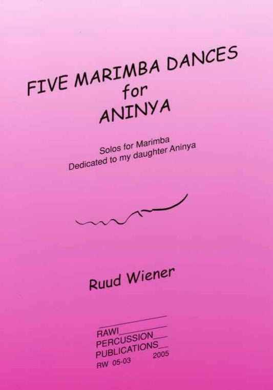 Five Marimba Dances for Aninya Cover