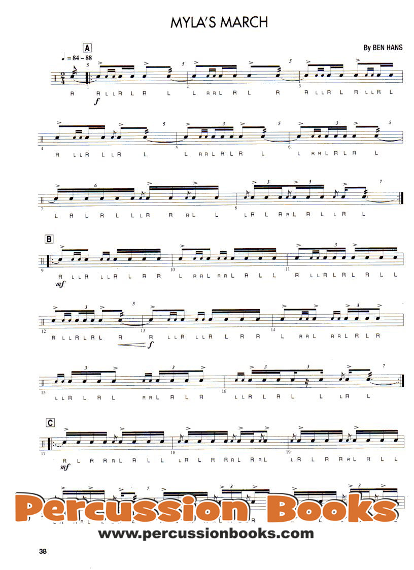 Rudimental Drum Solos for the Marching Snare Drummer Cover;Rudimental Drum Solos for the Marching Snare Drummer Sample 1;Rudimental Drum Solos for the Marching Snare Drummer Sample 2;Rudimental Drum Solos for the Marching Snare Drummer Sample 3
