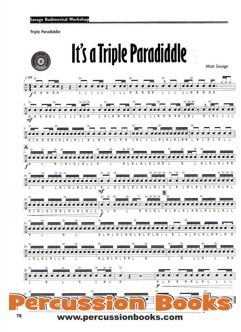 Savage Rudimental Workshop Cover;Savage Rudimental Workshop Sample 1;Savage Rudimental Workshop Sample 2;Savage Rudimental Workshop Sample 3