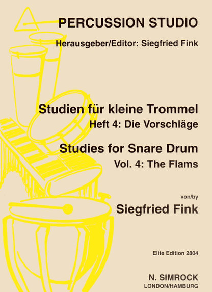 Studies for Snare Drum 4 Cover;Studies for Snare Drum 4 Sample 1;Studies for Snare Drum 4 Sample 2;Studies for Snare Drum 4 Sample 3