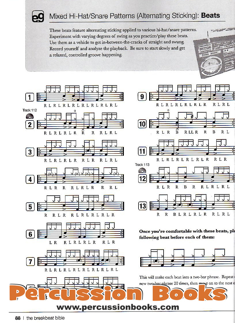 The Breakbeat Bible Cover;The Breakbeat Bible Sample 1;The Breakbeat Bible Sample 2;The Breakbeat Bible Sample 3