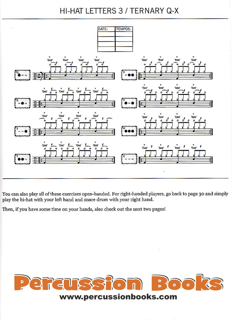 The Language of Drumming Book Cover;The Language of Drumming Book Sample 1;The Language of Drumming Book Sample 2;The Language of Drumming Book Sample 3