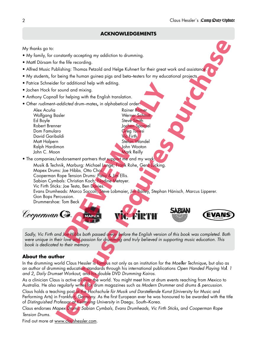 Claus Hessler's Camp Duty Update Cover;Claus Hessler's Camp Duty Update Sample 1;Claus Hessler's Camp Duty Update Sample 2;Claus Hessler's Camp Duty Update Sample 3;Claus Hessler's Camp Duty Update Sample 4;Claus Hessler's Camp Duty Update Sample 5;Claus Hessler's Camp Duty Update Sample 6