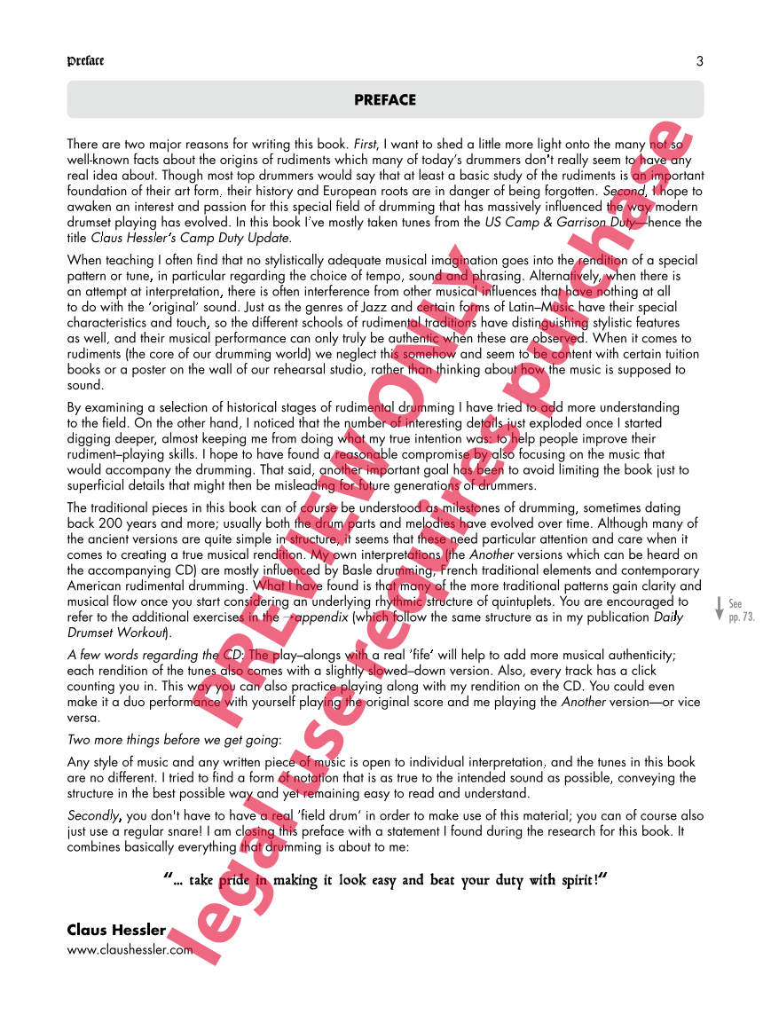 Claus Hessler's Camp Duty Update Cover;Claus Hessler's Camp Duty Update Sample 1;Claus Hessler's Camp Duty Update Sample 2;Claus Hessler's Camp Duty Update Sample 3;Claus Hessler's Camp Duty Update Sample 4;Claus Hessler's Camp Duty Update Sample 5;Claus Hessler's Camp Duty Update Sample 6