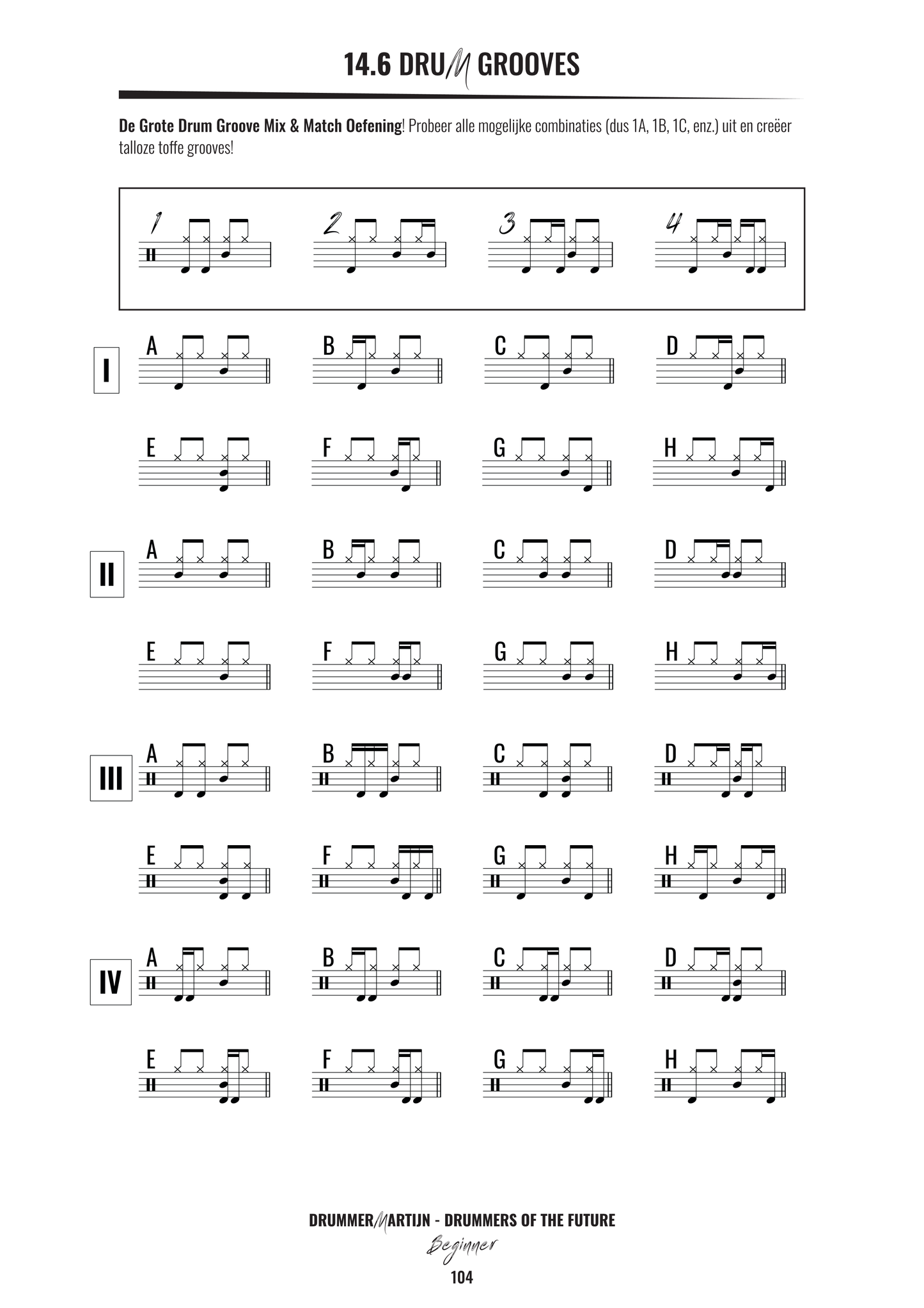 Drummers Of The Future Beginner Sample Page 104