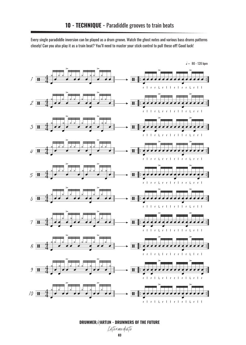 Drummers Of The Future Intermediate Sample Page 83
