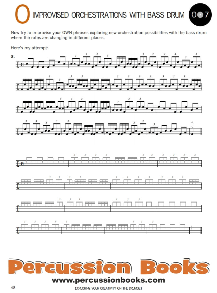 Exploring Your Creativity on the Drumset Cover;Exploring Your Creativity on the Drumset Sample 1;Exploring Your Creativity on the Drumset Sample 2;Exploring Your Creativity on the Drumset Sample 3