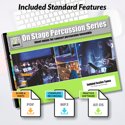Included Standard Features | Faitful Festive Tunes | Percussion Ensemble