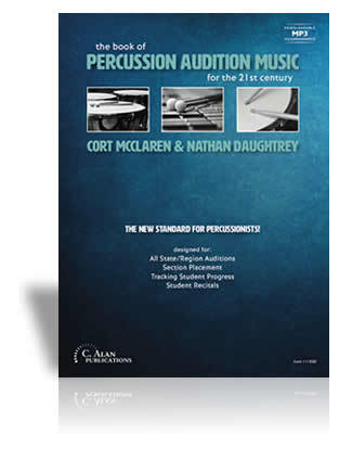 The book of percussion audition music | Comp. of Cort Mcclaren & Nathan Daughtrey