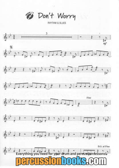 Pop, Rock &amp; Blues for Mallets 2 Cover;Pop, Rock &amp; Blues for Mallets 2 Sample 1;Pop, Rock &amp; Blues for Mallets 2 Sample 2