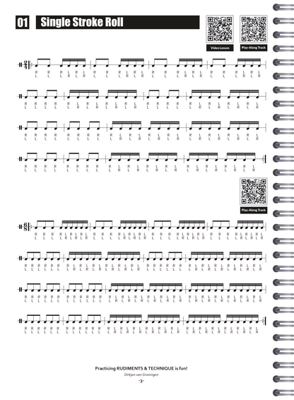 Practicing Rudiments & Technique Is Fun | Dirkjan van Groningen | Sample Page 2