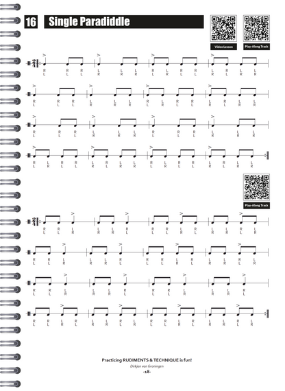 Practicing Rudiments & Technique Is Fun | Dirkjan van Groningen | Sample Page 3