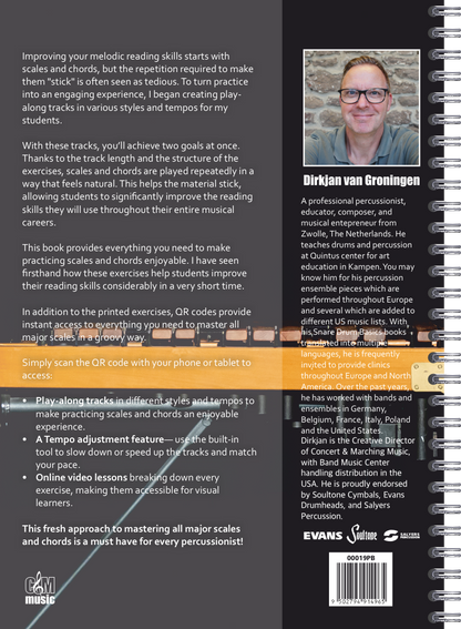 Practicing Scales & Chords Is Fun | Back Cover | Dirkjan van Groningen
