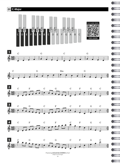 Practicing Scales & Chords Is Fun | Sample Page 5 | Dirkjan van Groningen