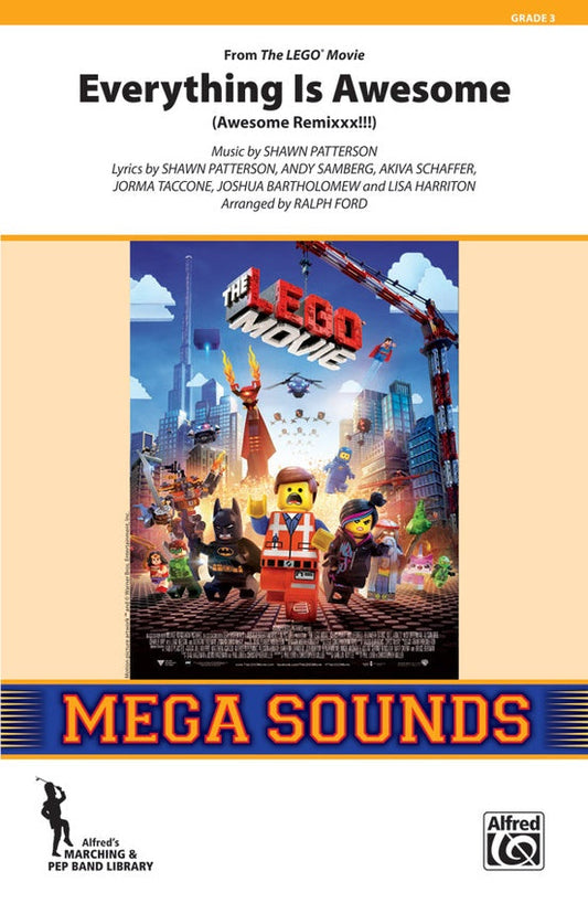 Everything Is Awesome (from The Lego® Movie) for marching band