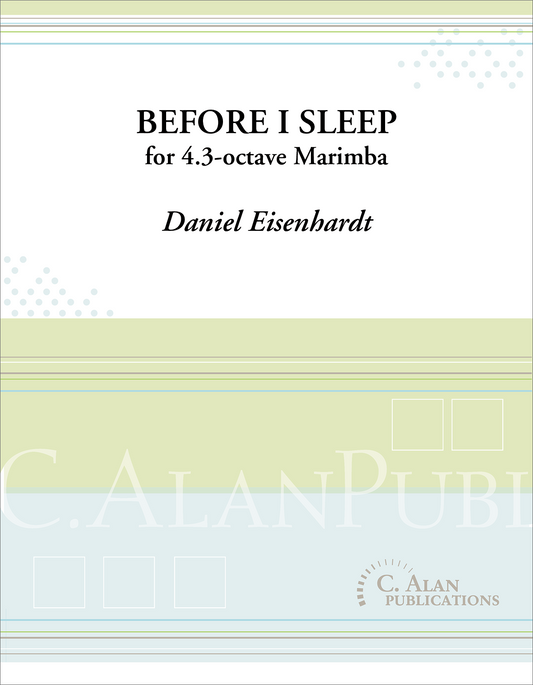 Before I Sleep | Eisenhardt, Daniel